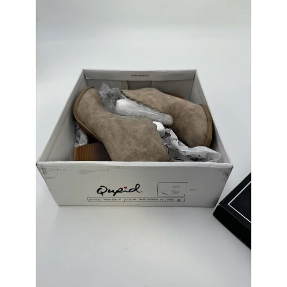 Qupid Prenton Open Slit Boots size 6 in original box - Picture 5 of 6